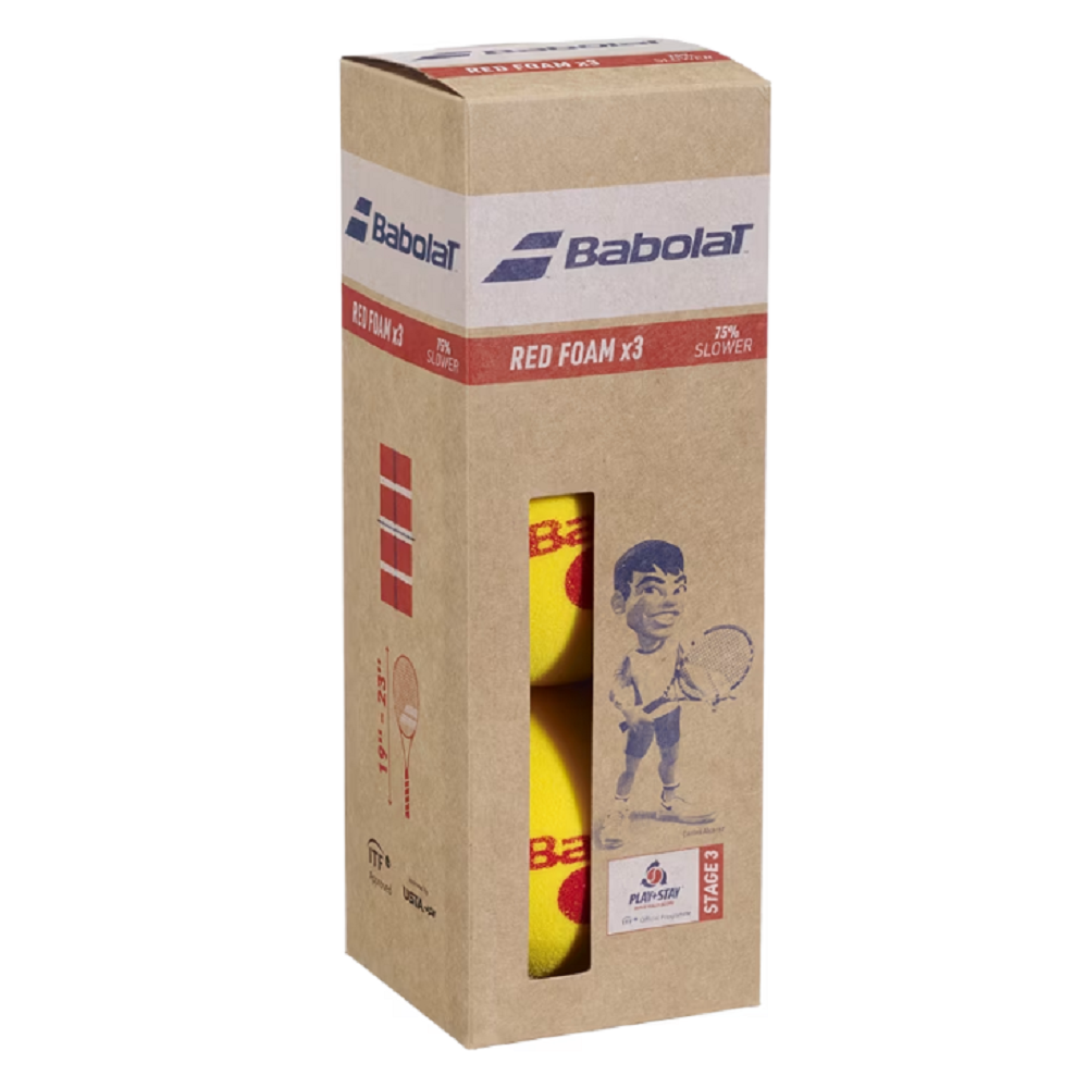 PELOTA DE TENIS PUNTO ROJO PACK X 3 UNIDADES - BABOLAT