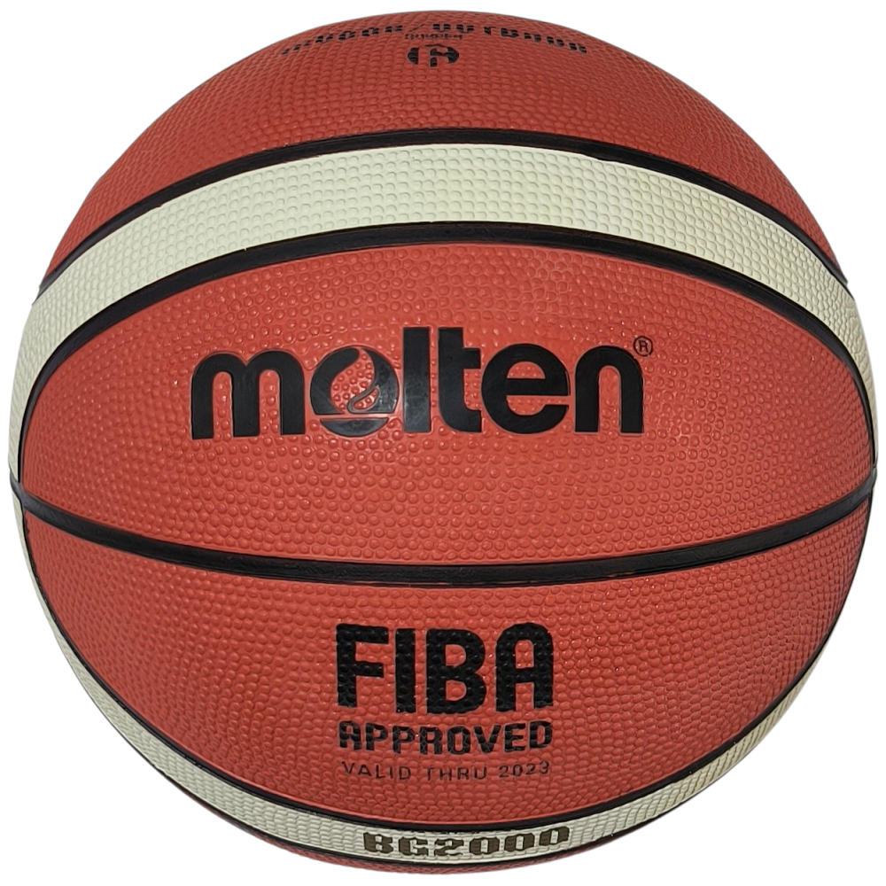 PELOTA DE BASQUETBOL Nº 6 GOMA PREMIUM FIBA - MOLTEN B6G-2000